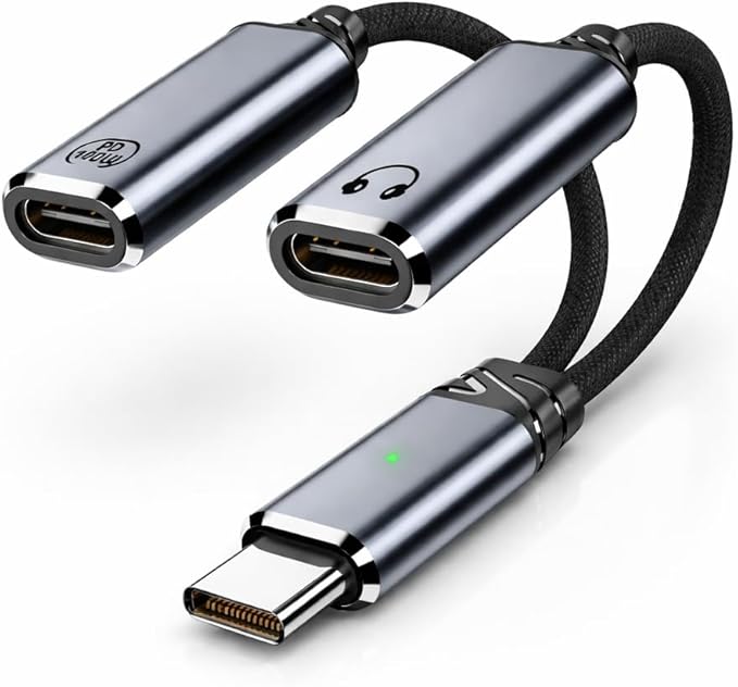 Mizi 2025 Upgraded USB C Splitter Adapter – 100W Fast Charging & Audio Dongle by Mizi