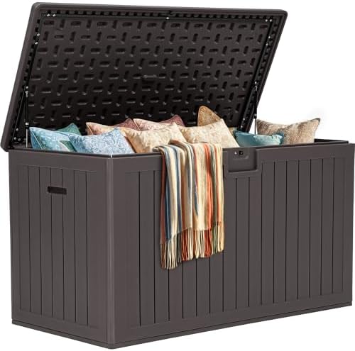 yitahome 220 gallon double-wall deck box with divider, view 9