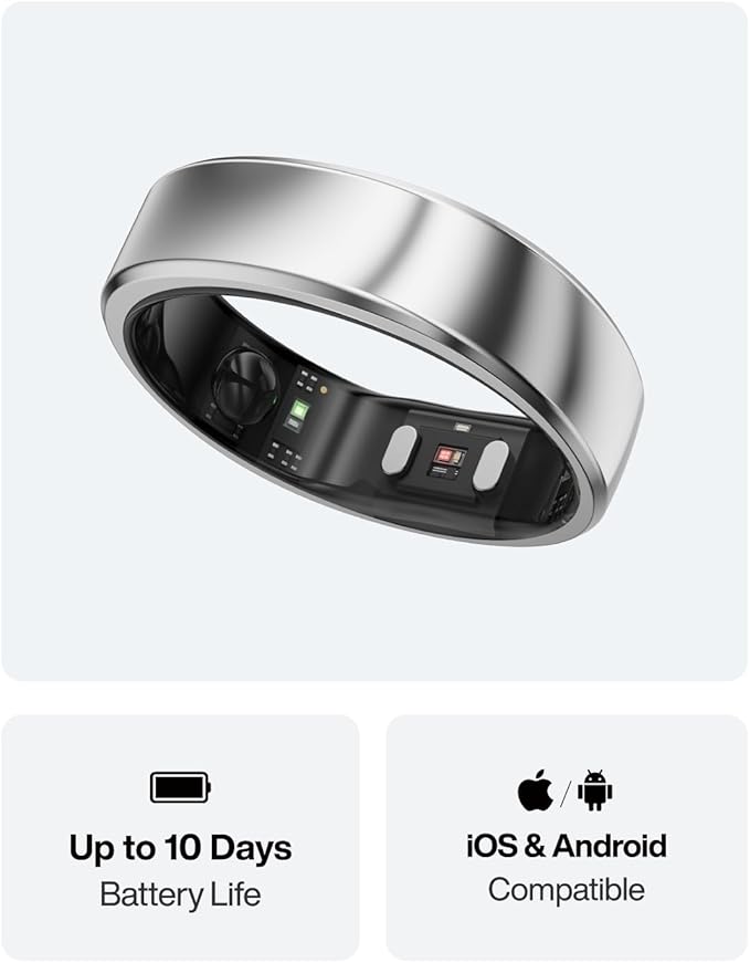 RingConn Gen 2 Air, Ultra-Thin AI Smart Ring, 10-Day Battery Life, - Image 8