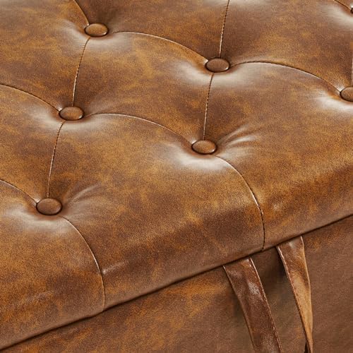 furniliving storage ottoman bench, leather benches end of, package contents