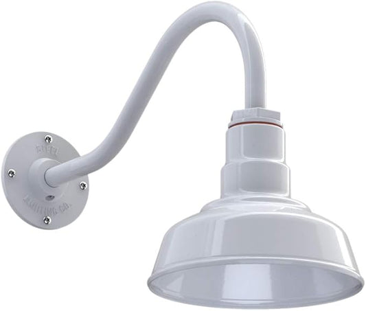 Steel Lighting Co. Hawthorne Barn Light | Outdoor Wall Mounted | 8 inch Dome | by SteelLightingCo