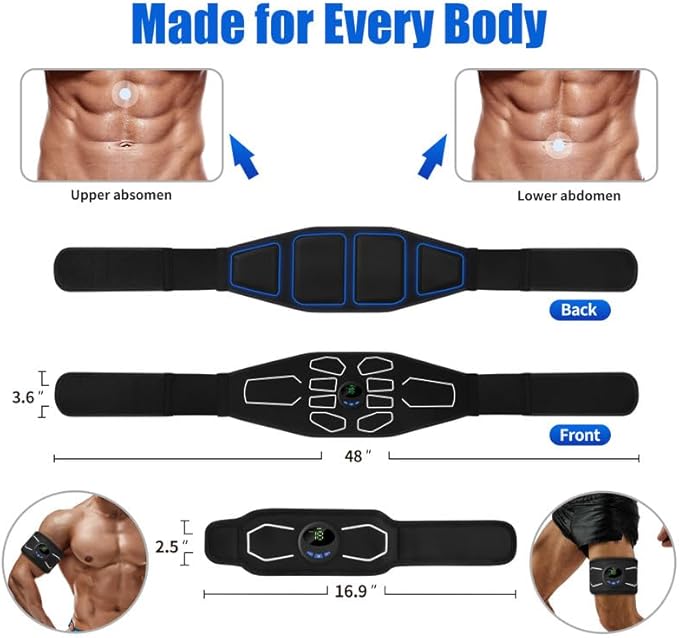 MarCoolTrip MZ Electronic Muscle Stimulator, Abs Stimulator Muscle Toner - Image 5