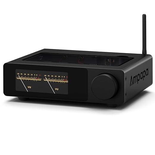 Ampapa 2 Channel Bluetooth Amp: HiFi 300W x2 Stereo Amplifier by Ampapa