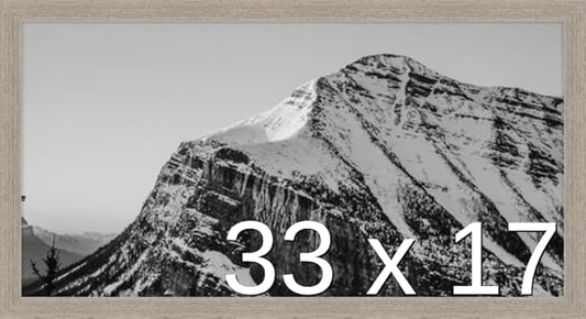 Frame It Easy 33 x 17 Rustic Gray Wood Frame by FrameItEasy