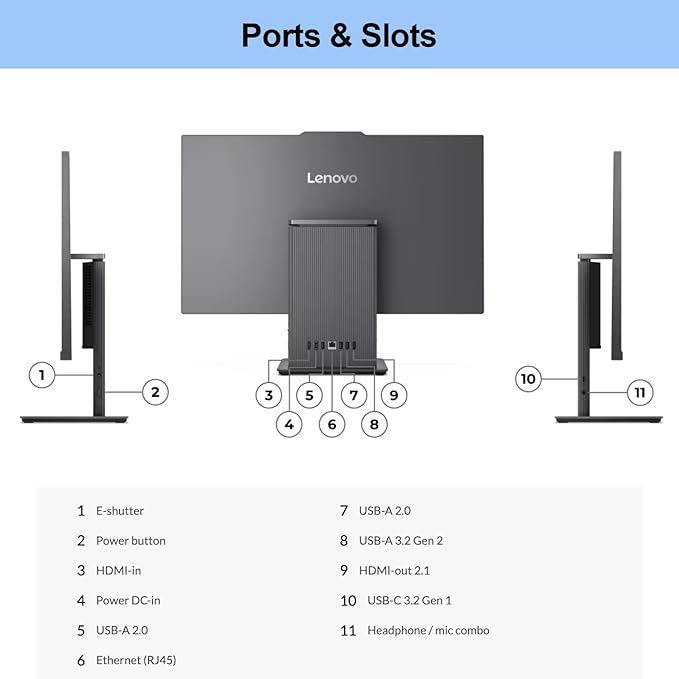 Lenovo 2024 IdeaCentre I Business All-in-One, 16GB DDR5 RAM, 1TB SSD, Wireless - Image 6