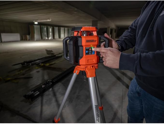 Johnson Level & Tool JRT300-RDHV-K Self-Leveling Red Dual Slope Rotary Laser Kit - Image 5
