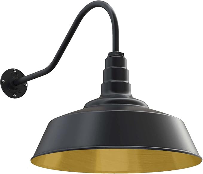 Steel Lighting Co. Large Outdoor Barn Light | Gooseneck Light Fixture | Made in by SteelLightingCo