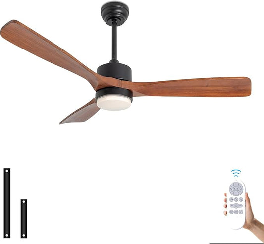 revoici 52 Inch Solid Wood Ceiling Fans by REVOICISMARTCEILINGFAN