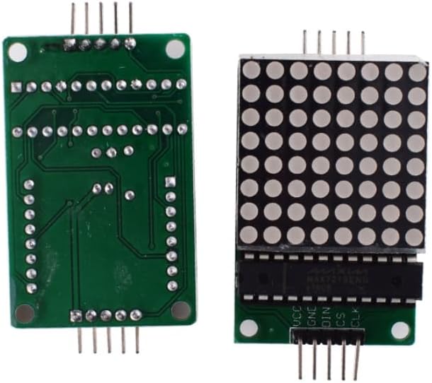 5 Pcs MAX7219 Dot Matrix Module 8x8 LED Display Modules - Image 3
