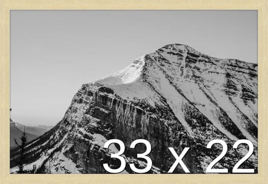 Frame It Easy 33 x 22 Wheat Wood Frame by FrameItEasy