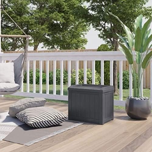 suncast 4 pack small deck box storage w/bench on a desk or shelf