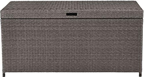 crosley furniture palm harbor outdoor storage box, close-up detail