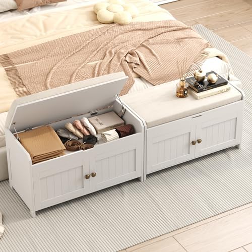 homefort 30" shoe bench with lift top storage, main product view