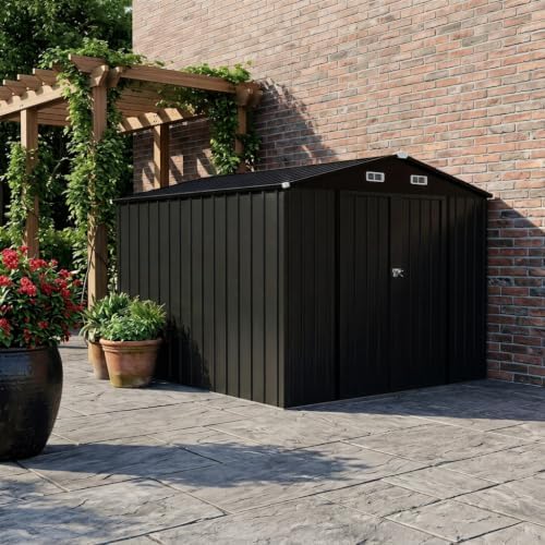 lausaint home 10 x 12 ft outdoor storage shown in use