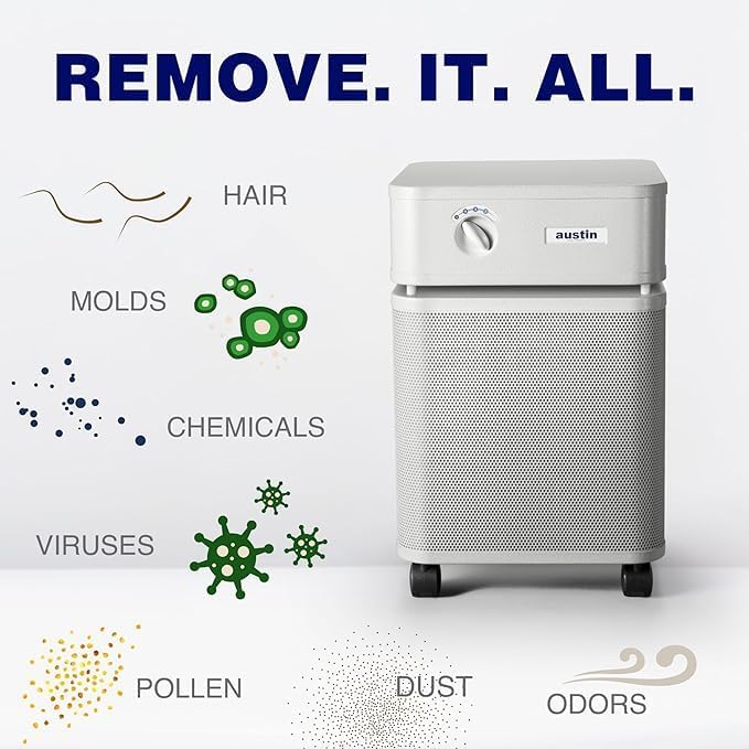 Austin Air HealthMate Plus Standard Air Purifier Midnight Blue - Image 5