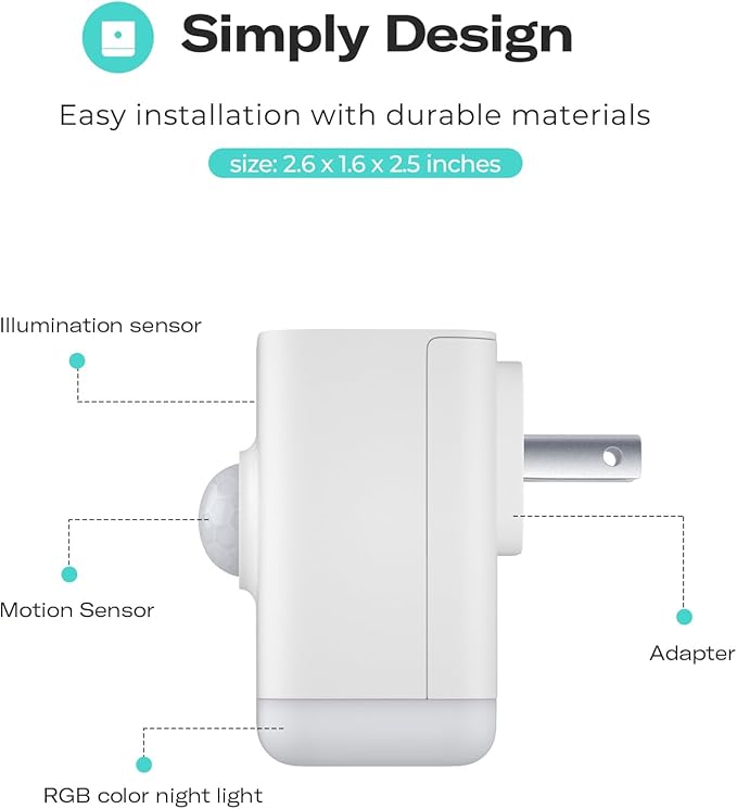 THIRDREALITY Multi-Function Night Light 2 Pack, Zigbee Repeater, 3-in-1 - Image 2