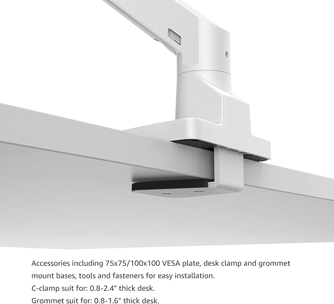 BEWISER Heavy Duty Monitor Arm Mount - Image 8