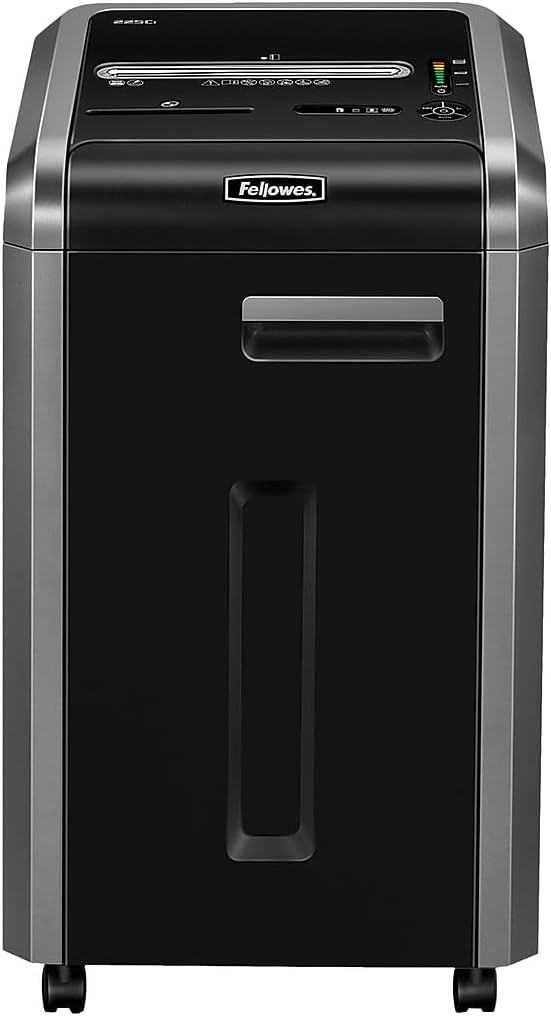 Fellowes Powershred 225Ci 22-Sheet 100% Jam-Proof Crosscut Paper Shredder by FellowesBrands