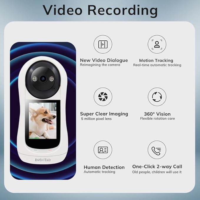 Bobotails Pet Camera for Dogs Cats - Image 3