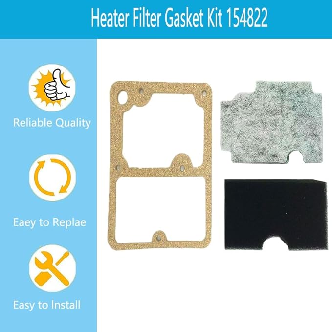 Irnyso Replacement Heater Filter Gasket Kit 154822 output filter154003 - Image 4