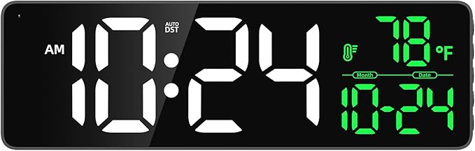 Large LED Digital Wall Clock by DigitalClocks