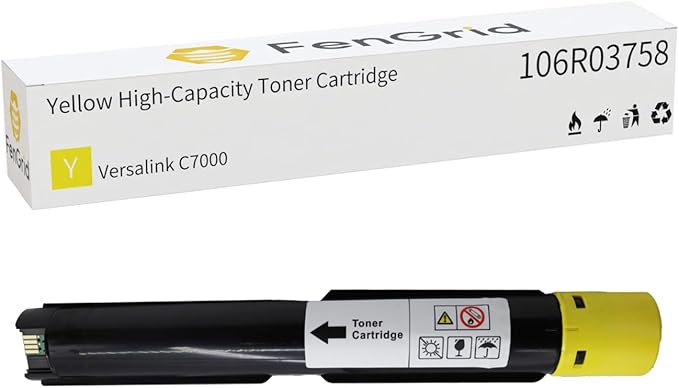OEM 106R03758 Toner Cartridge Yellow Extra High Capacity 10, 100 Page-Yield by FenGrid