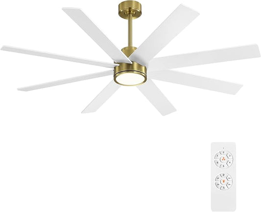 WINGBO 60" Large DC Ceiling Fans by HomePage
