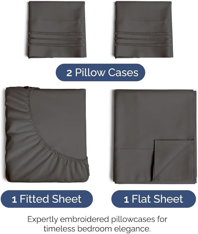 Queen Size 4 Piece Sheet Set - Image 2