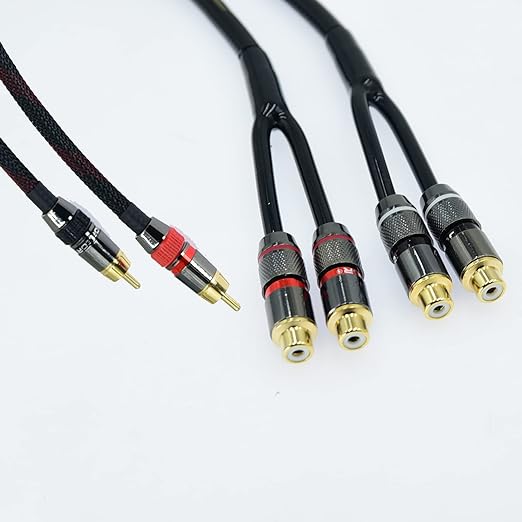 Arklove 3ft Shielded RCA Splitter Subwoofer Stereo Audio Video Cable 1 Male to - Image 3