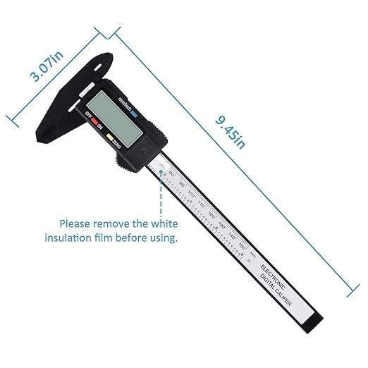 Digital Caliper, Adoric 0-6" Calipers Measuring Tool - Image 2