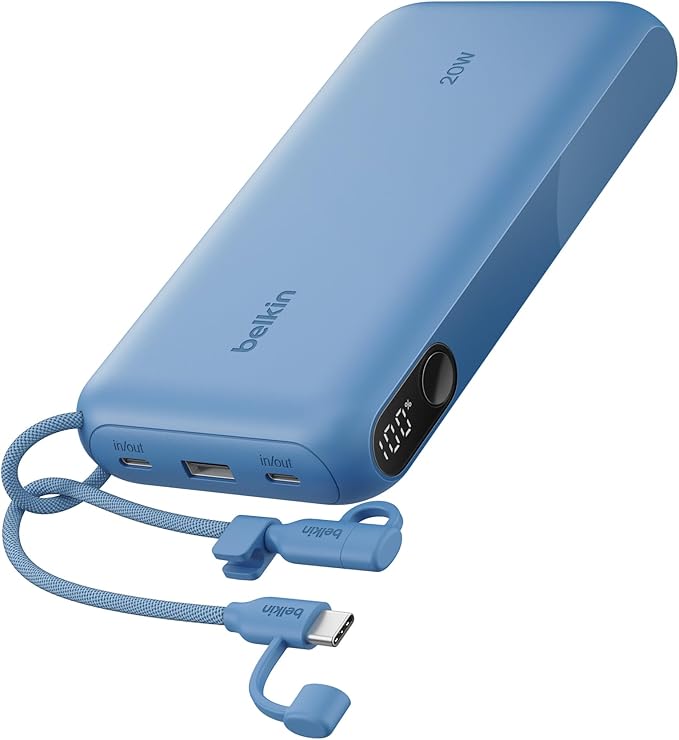 Belkin Portable Charger, USB-C Power Bank 20, 000mAh w/ 2X USB-C Ports & 1x A by Belkin