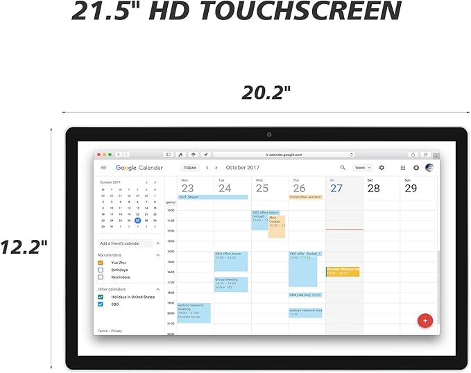 Large Touchscreen Monitor Digital Electronic Calendar, Downloadable APP - Image 8