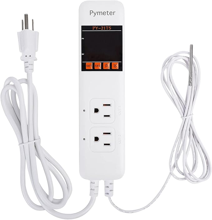 Pymeter Attic Fan Thermostat Controller Temperature Switch Plug Outlet - Image 5