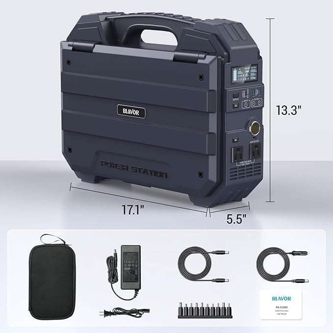 BLAVOR Portable Power Station 1600W, Built-in Solar Panel, 1024Wh LiFePO4 - Image 8