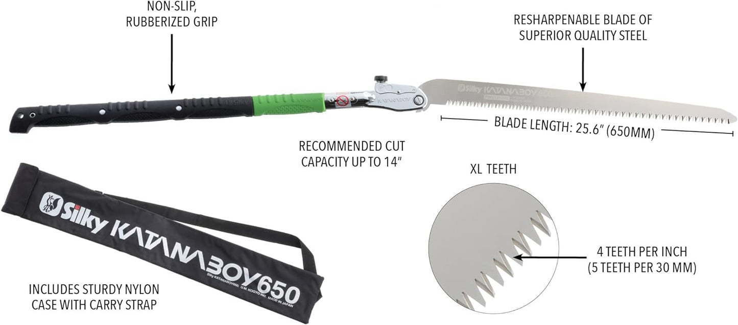 Silky KATANABOY Professional 650mm Folding Saw XL Teeth (710-65)