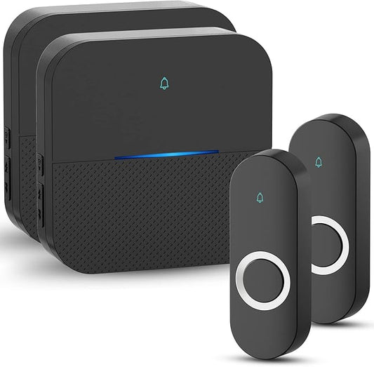 AIDA Lighted Wireless Doorbell, Home Waterproof Doorbell 1, 000ft Range by AIDA