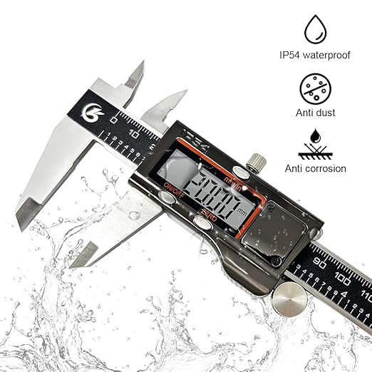 KETOTEK Digital Caliper 8" Electronic Caliper IP54 Splash Proof, Measuring Tool - Image 2