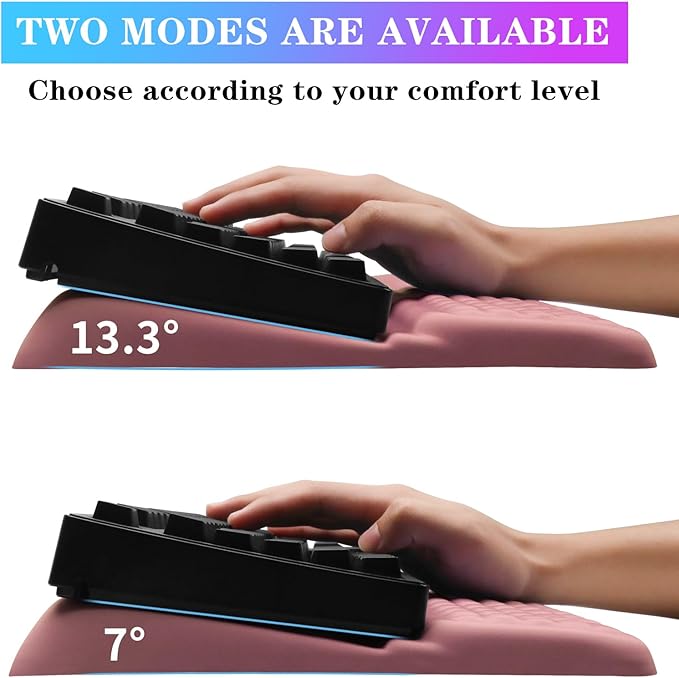 Computer Keyboard Stand with Wrist Rest, Ergonomic Tilted Keyboard Holder - Image 2