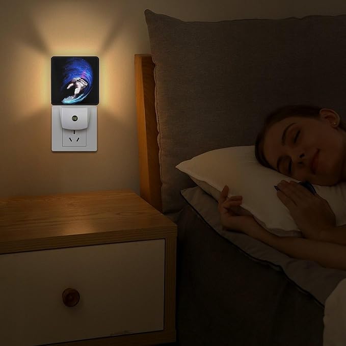 Space Astronaut Night Light, Plug into Wall Decor Nightlights - Image 5