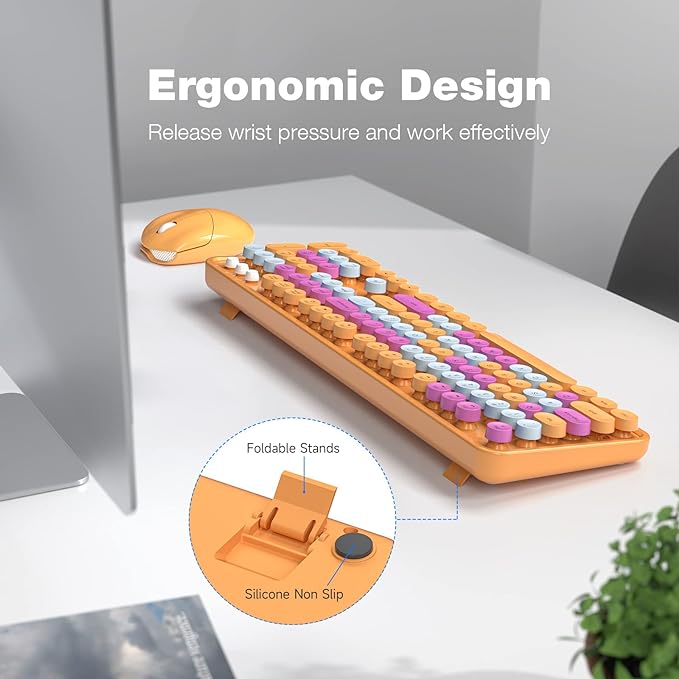 MOFII Wireless Keyboard and Mouse Combo, 2.4GHz Dropout-Free Connection - Image 3