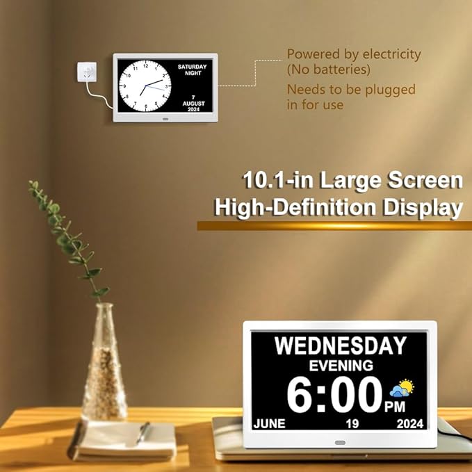 CAZOKASI Extra Large Impaired Vision Digital Alarm Clock - Image 3