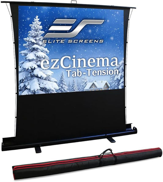 Elite Screens ezCinema Tab-Tension, 90-Inch Portable Floor Rising Projector by EliteScreensInc