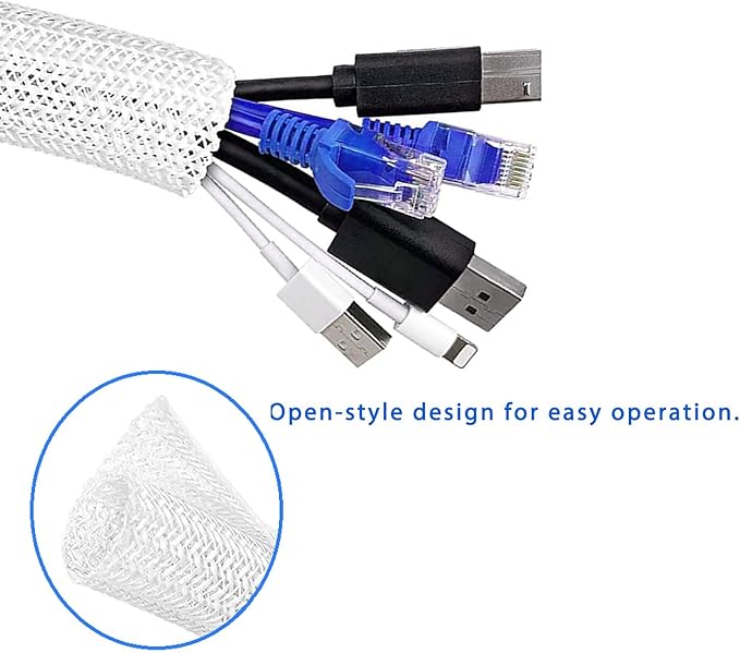 Pet Proof Split Cable Sleeve Organizer - Image 4