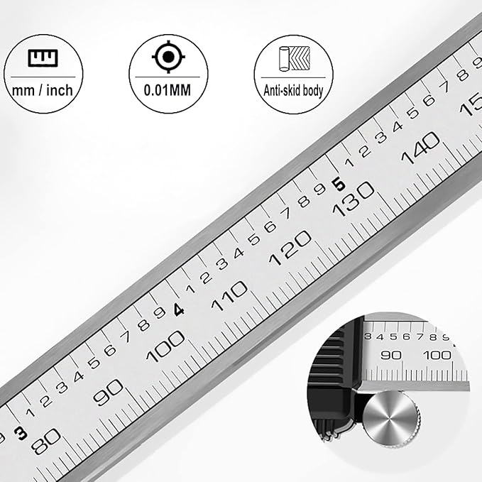 Digital Caliper, Electronic Digital Calipers, YKLSXKC 0-6" Calipers Measuring - Image 6