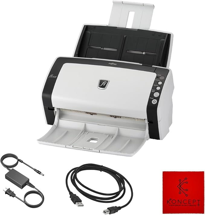 FI-6130Z Fujitsu Duplex Sheet-Fed Receipt Document Scanner by Amazon+Renewed