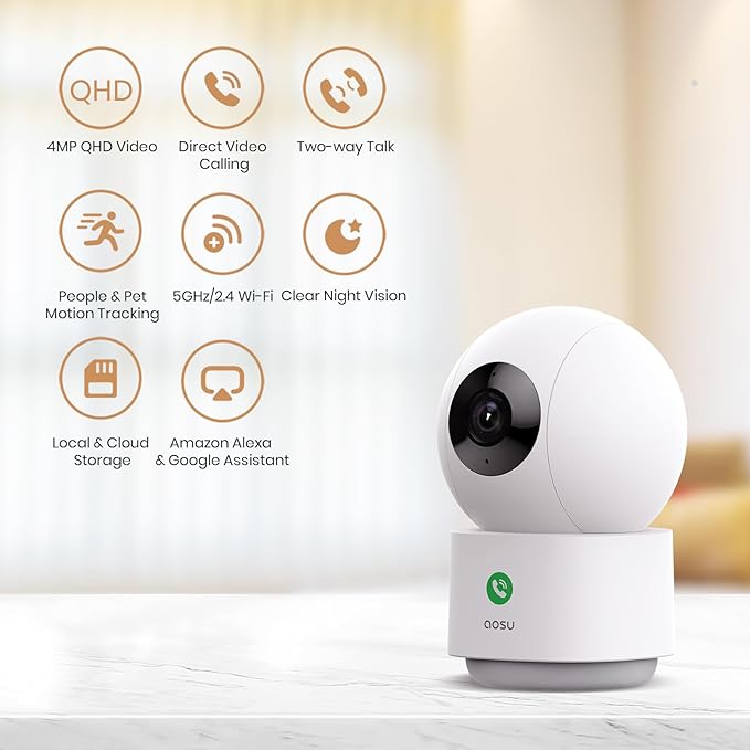 aosu 4MP Security Camera Indoor - Image 2