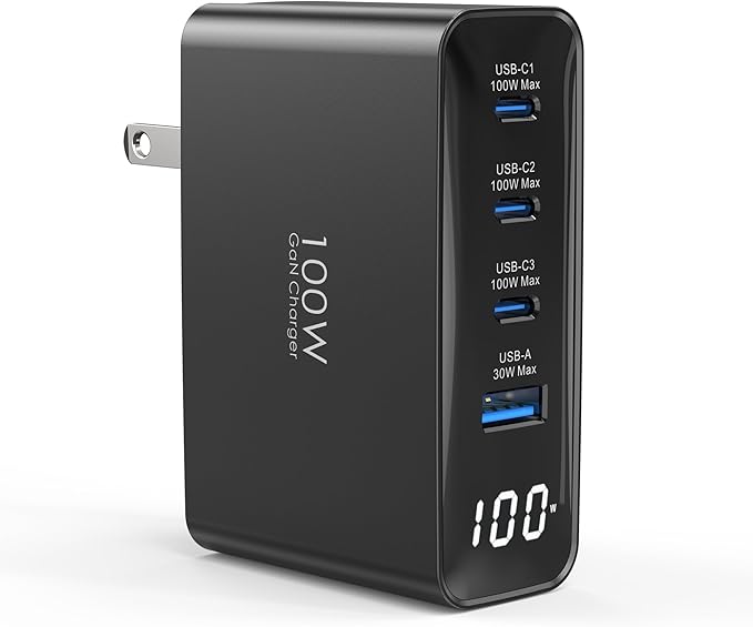 100W USB C Charger, 4-Port PD Fast Charging Block by TOPADREChargingEquipment