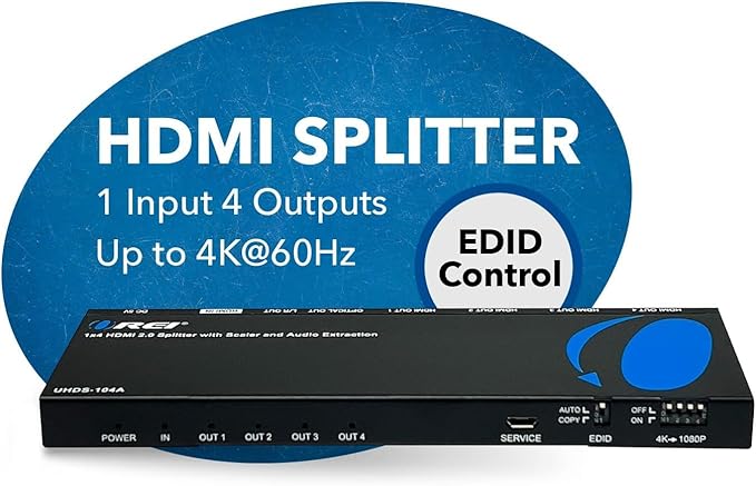 OREI 1x4 2.0 HDMI Splitter - Image 4
