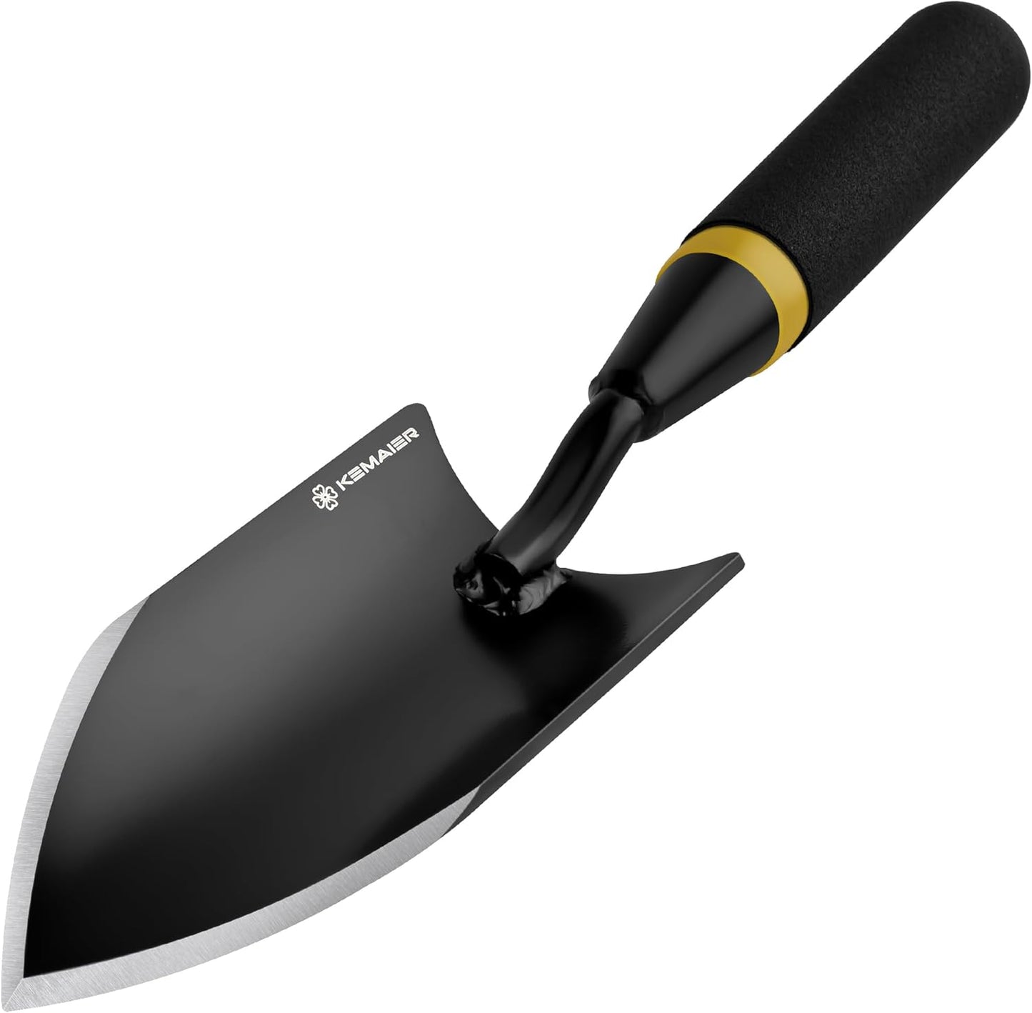 Kemaier Heavy Duty Gardening Hand Trowel - Carbon Steel Shovels Tool | Sharp Weeding, Precision Digging, Industrial-Duty Garden Spade, Engineered for Pros Who Demand More