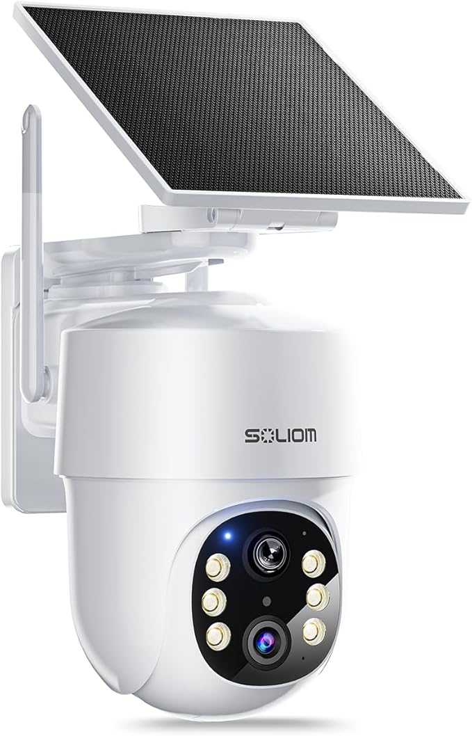 SOLIOM- True 5MP HD Security Cameras Outdoor Wireless, Add-On Camera, Solar by SOLIOM